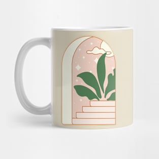 minimalism night view illustration Mug